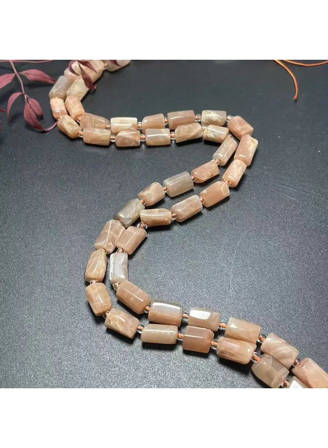 Natural Sunstone 8x11mm Cylindrical Beads 28pcs For Jewelry Making Bracelet Necklace - Image 2
